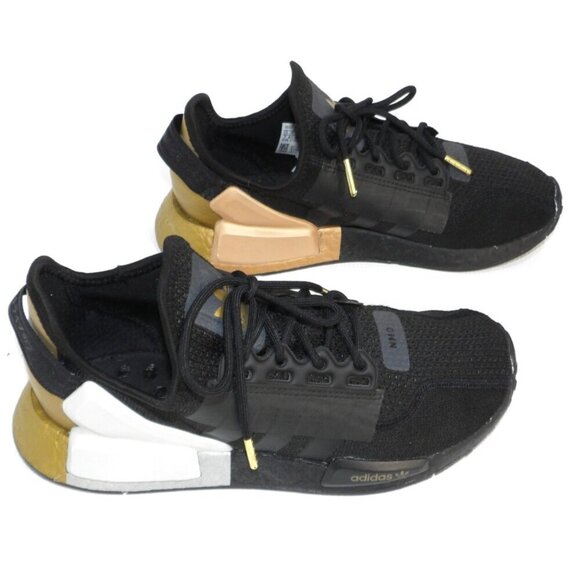 ADIDAS black, gold & silver sneakers NMD La Marque 3 Band FY1145 men's size 7 - Picture 6 of 10